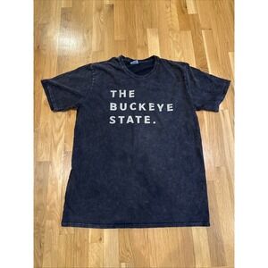 Where I'm From The Buckeye State T Shirt XL Black Faded Made In USA Ohio